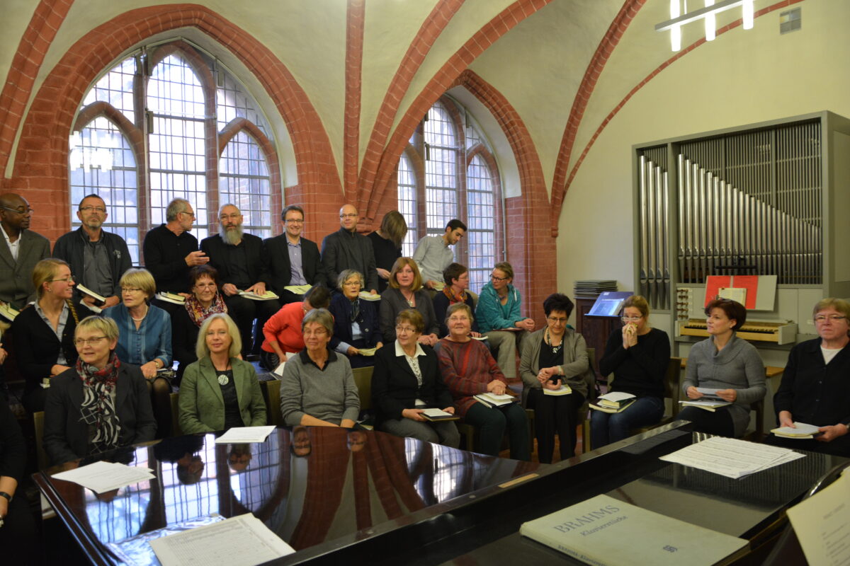 Trio stendalia  - im Kapitelsaal/Domstift  Musik für Sopran, Flöte und Orgel 16.8.